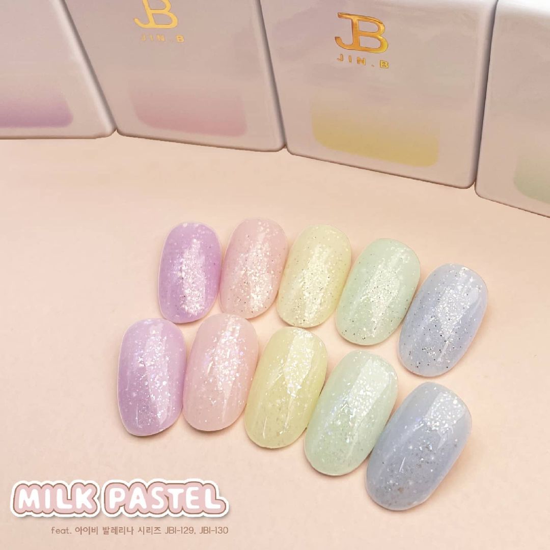 JIN.B Milk Pastel Syrup Gel 5pc Collection