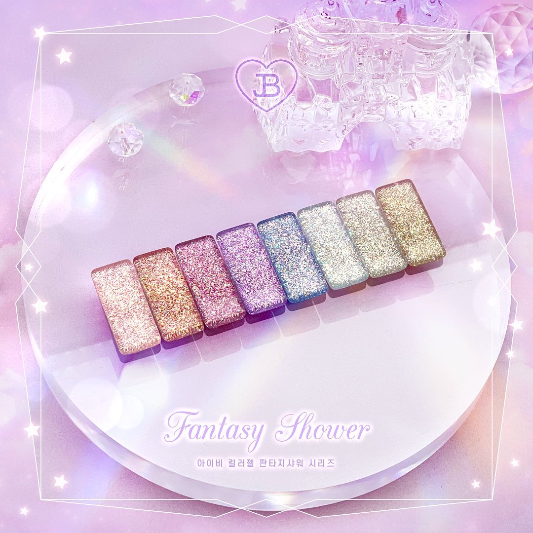 JIN.B Ivy Fantasy Shower 8pc Collection (Glitter Gel)