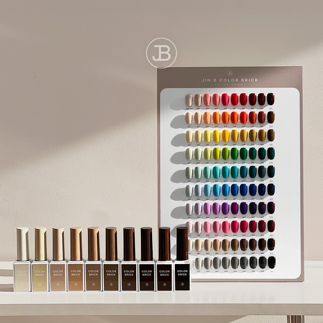 JIN.B 100 Colour Brick Gel set