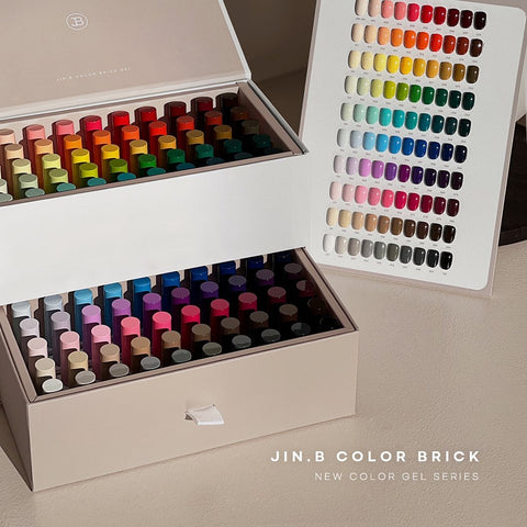 JIN.B 100 Colour Brick Gel set